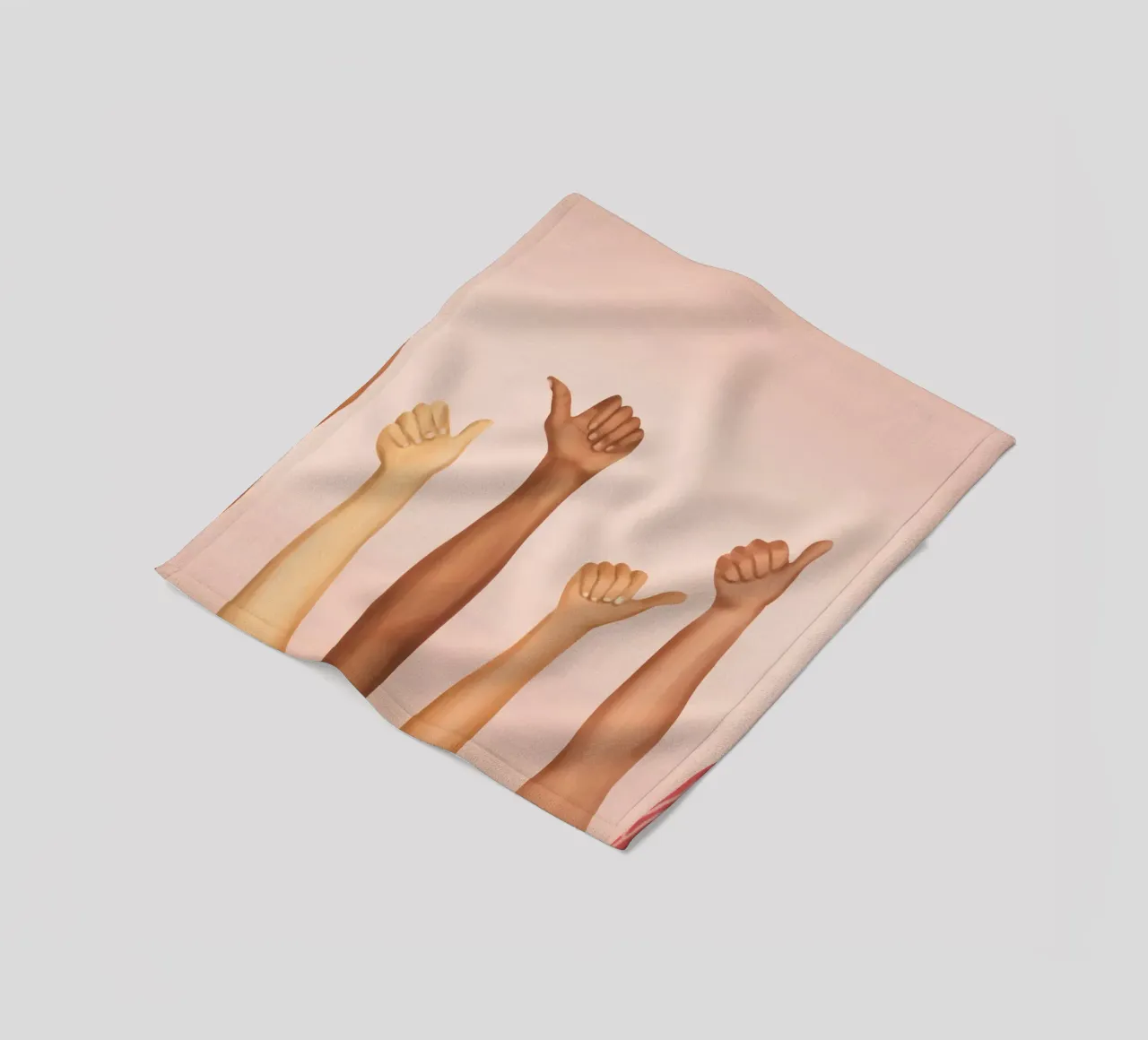 Thumbs Up! coperta in pile da Nadjaa