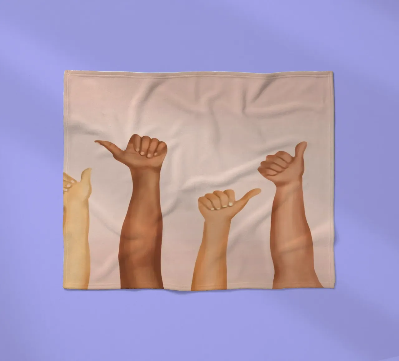 Thumbs Up! coperta in pile da Nadjaa