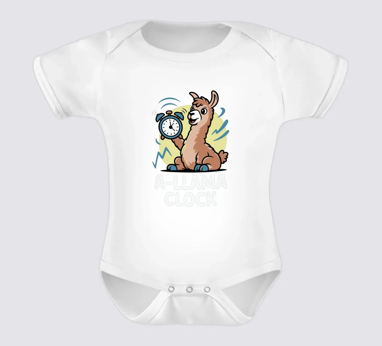 A-llama Clock body neonato maniche corte da edsonramosart