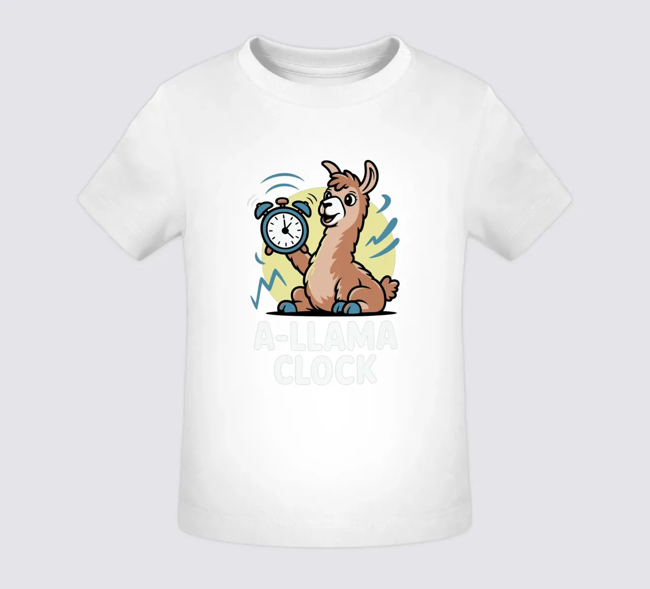 A-llama Clock maglietta neonato da edsonramosart