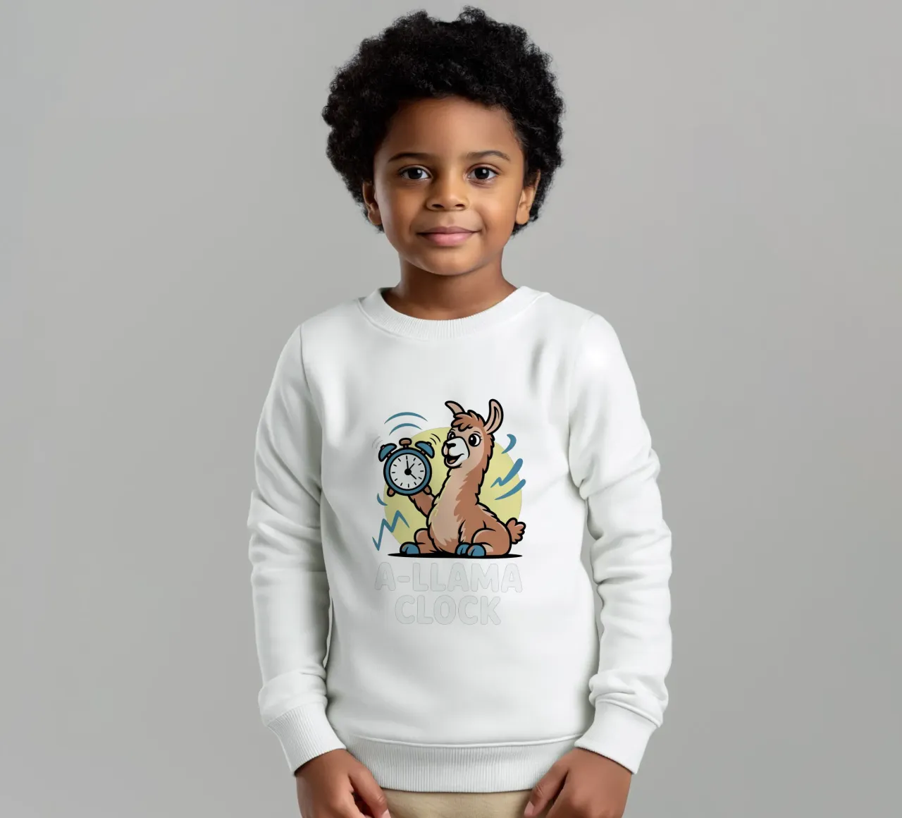 A-llama Clock felpa bambino da edsonramosart
