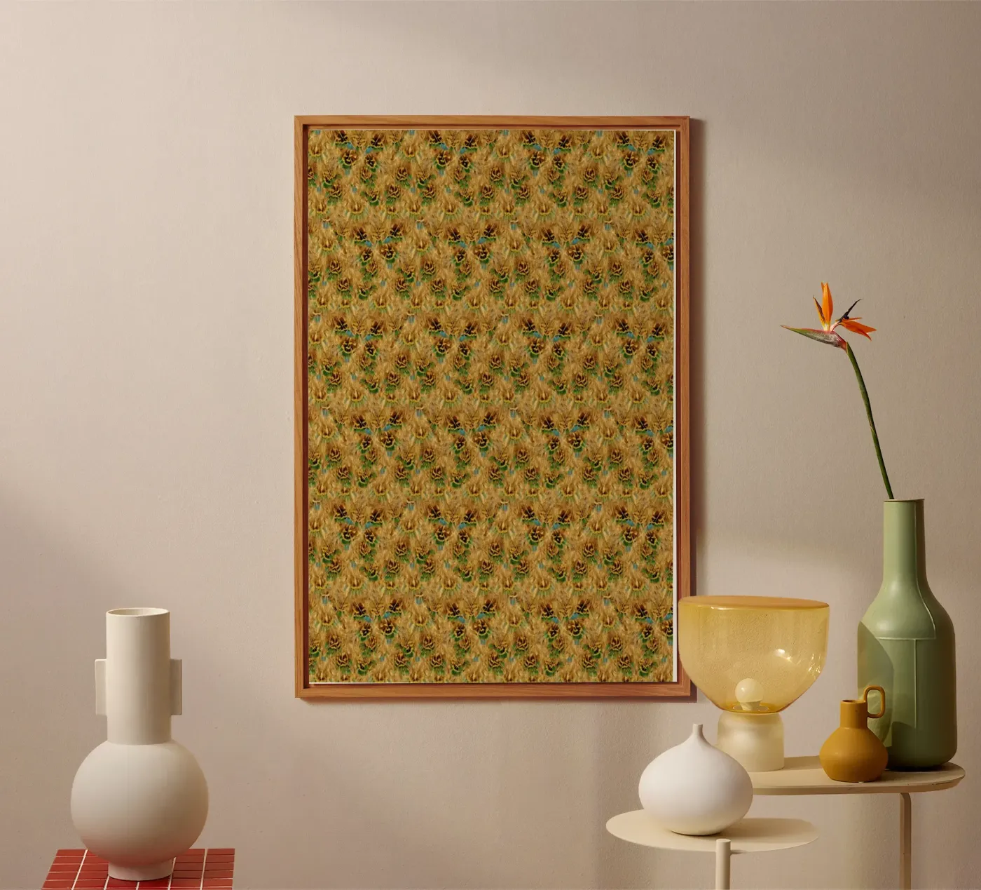 Fluffy Feathers pannello forex da Curious Collections by Marielle Leenders