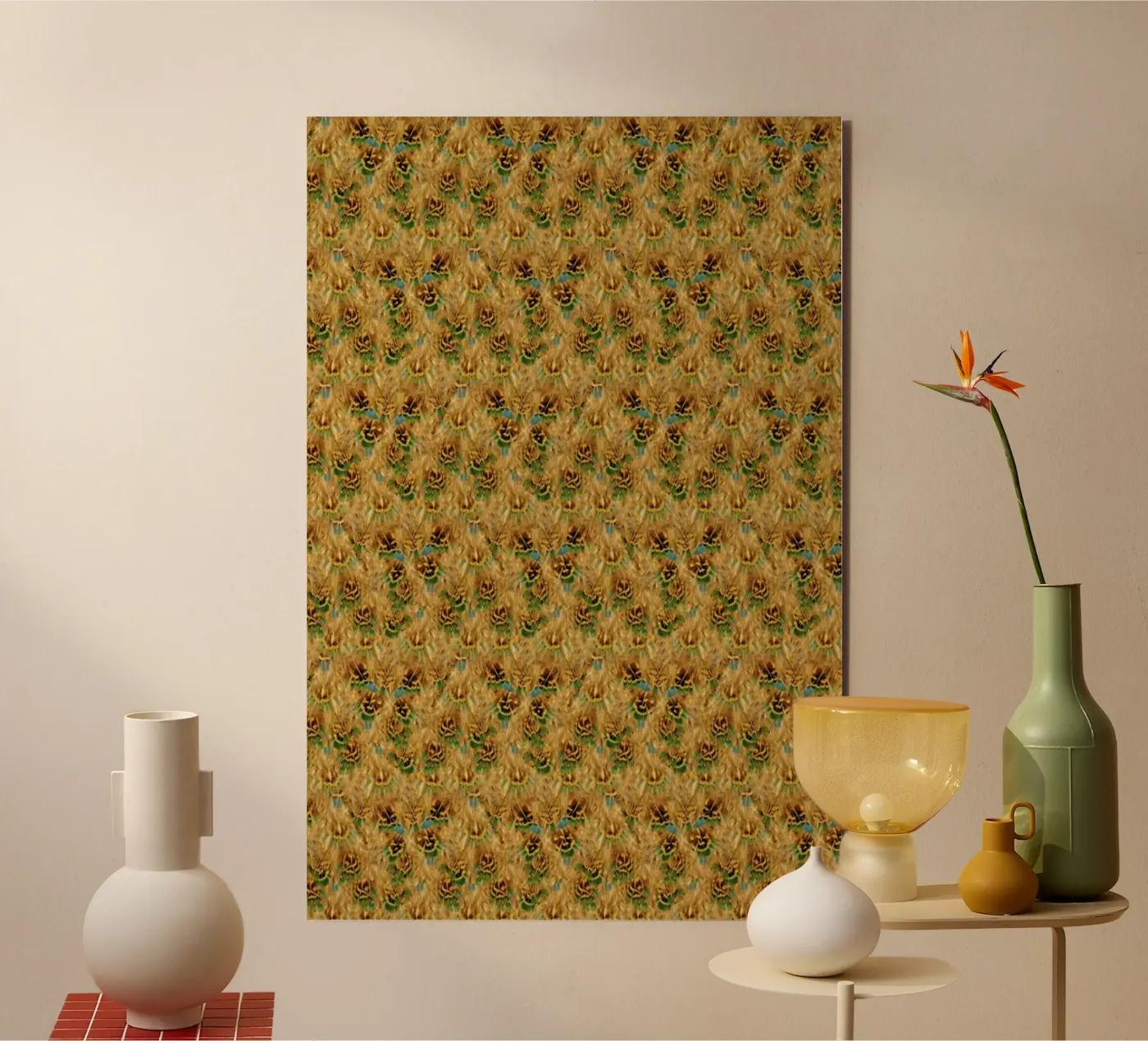Fluffy Feathers pannello forex da Curious Collections by Marielle Leenders