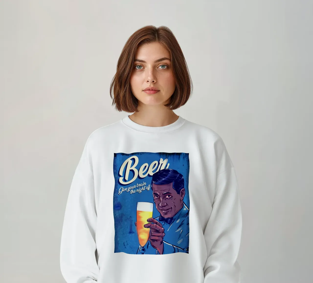 La migliore serata con una birra felpa da Jodie Art