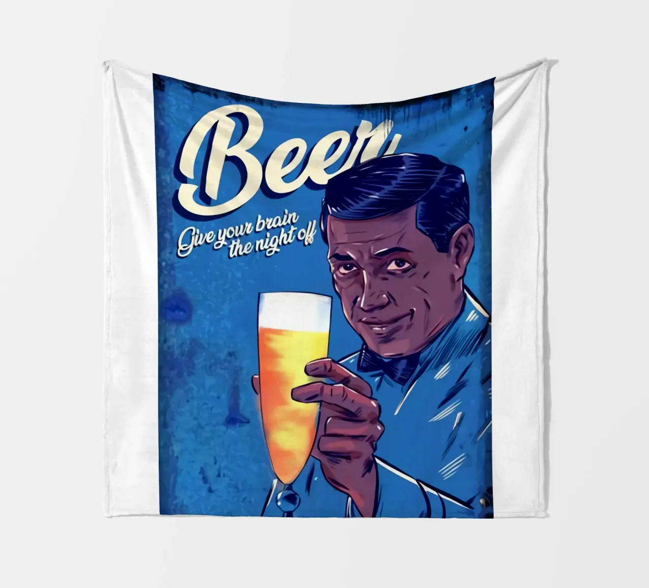 La migliore serata con una birra coperta in pile da Jodie Art