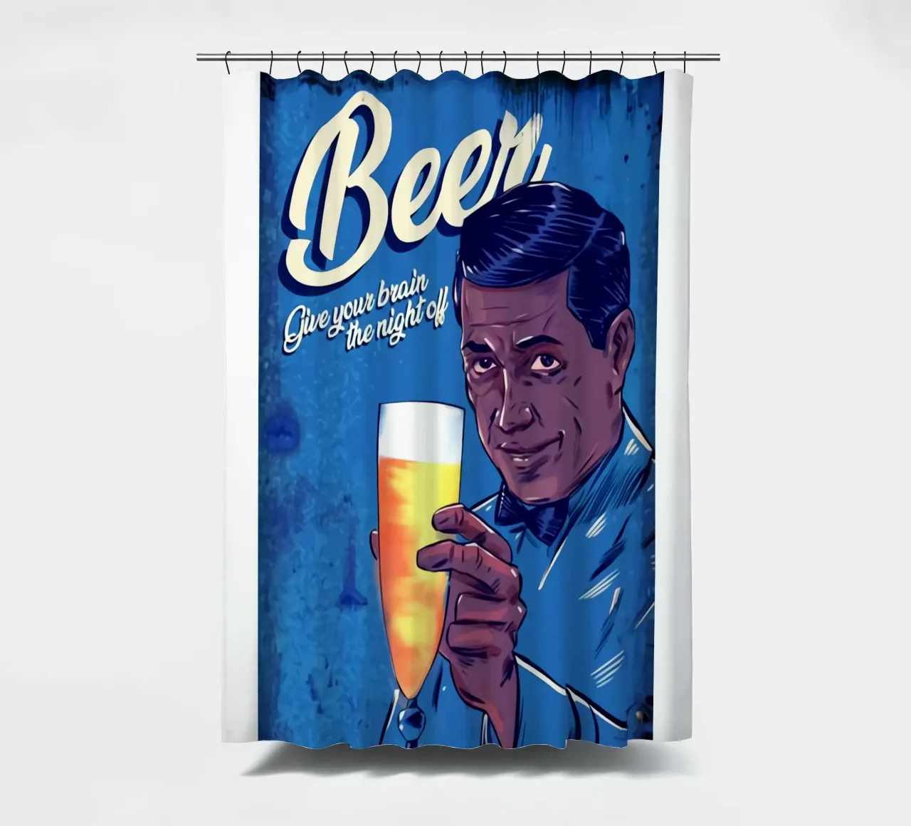 La migliore serata con una birra tenda da doccia da Jodie Art
