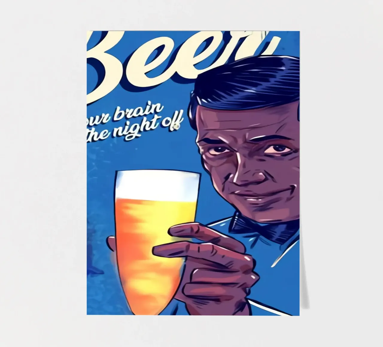 Citations de la meilleure soirée avec une bière planche autocollant de Jodie Art