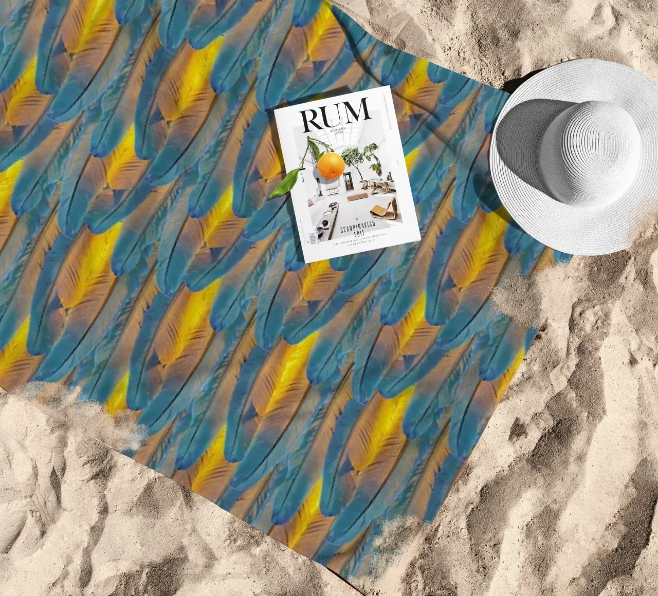 Feathers telo mare da Curious Collections by Marielle Leenders