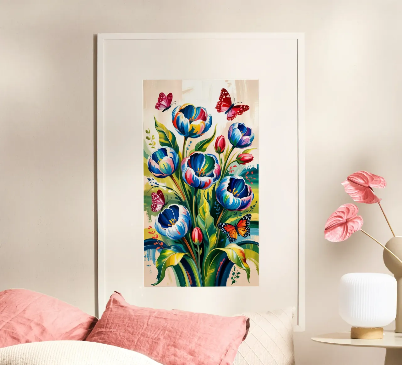 Flower With Butterfly poster da Jeff Studio