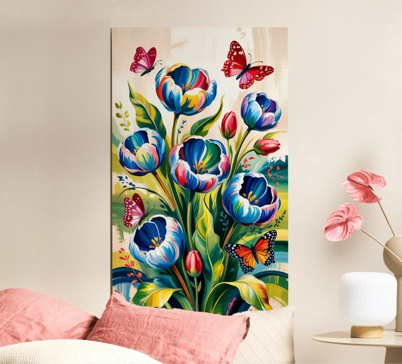 Flower With Butterfly poster da Jeff Studio