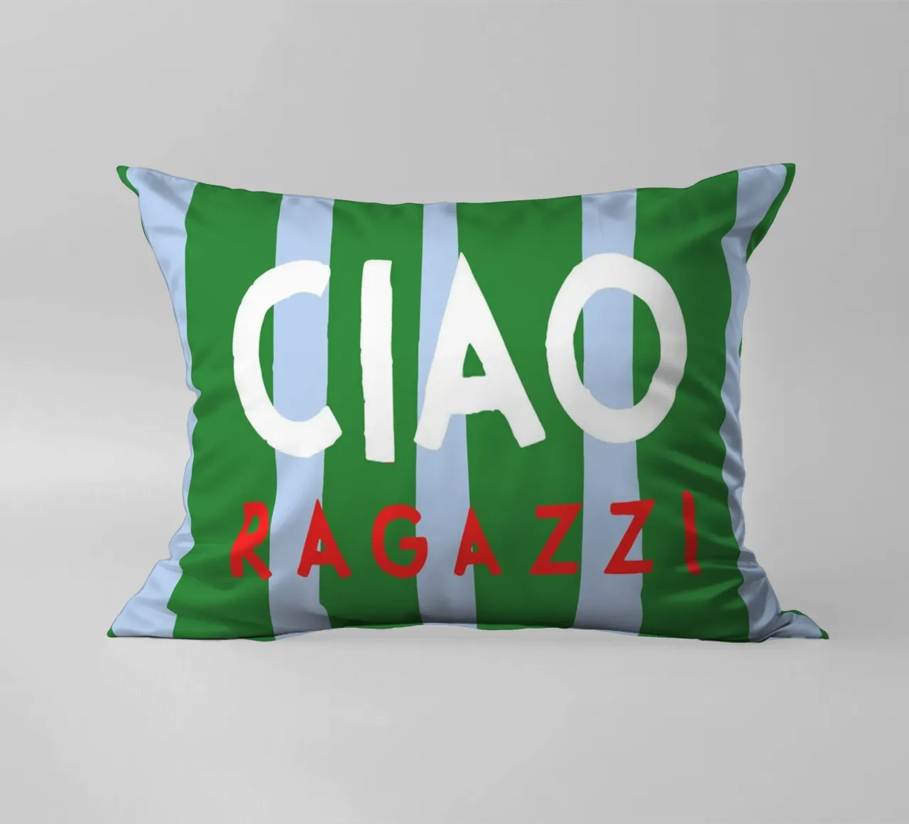 Ciao Ragazzi cuscino da Attaboy Dsgn