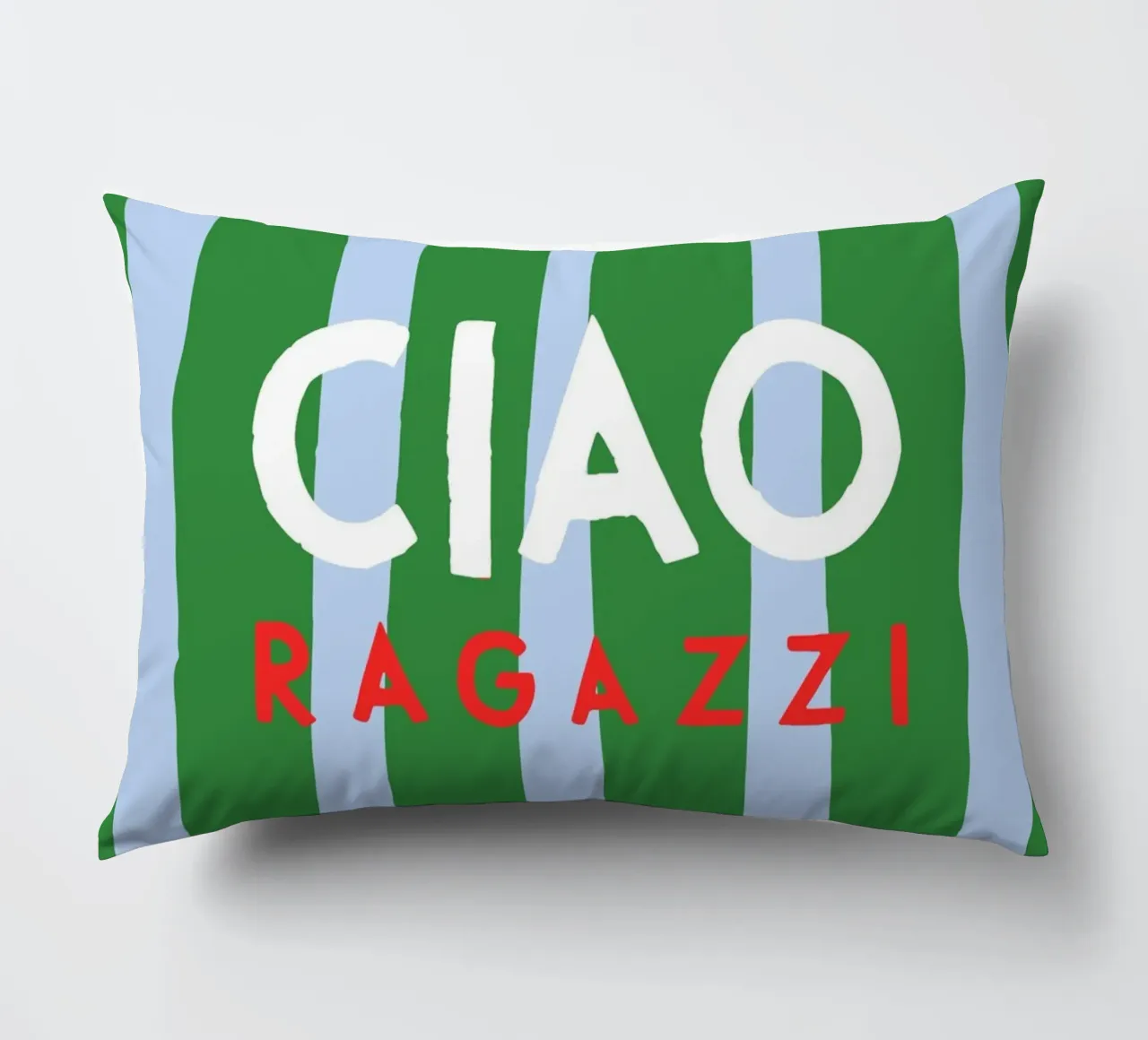 Ciao Ragazzi cuscino da Attaboy Dsgn
