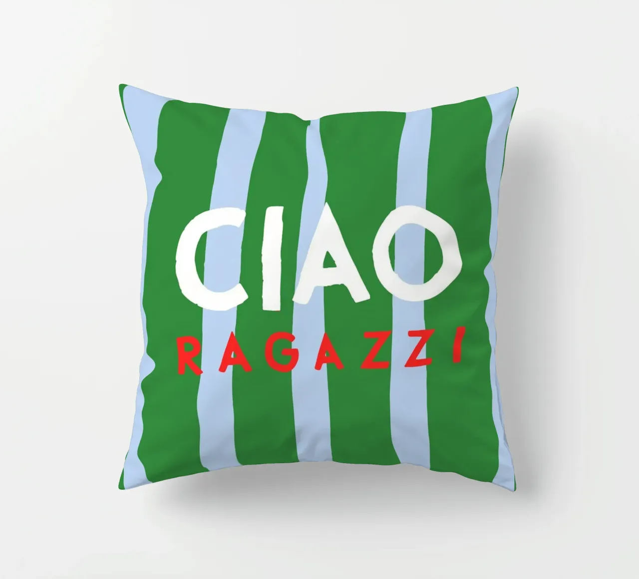 Ciao Ragazzi cuscino da Attaboy Dsgn