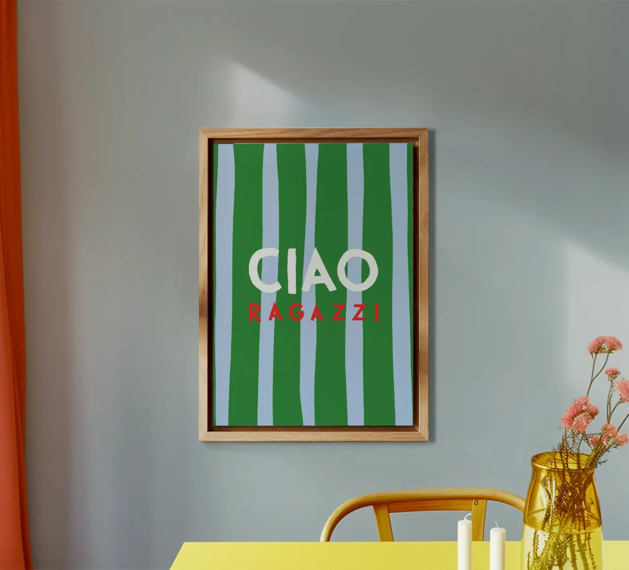 Ciao Ragazzi alluminio dibond da Attaboy Dsgn