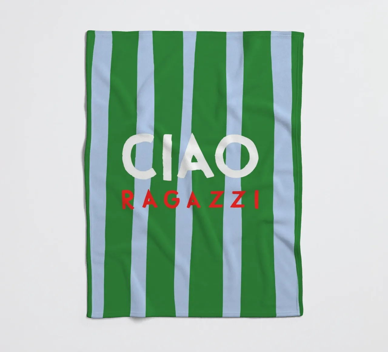 Ciao Ragazzi coperta in pile da Attaboy Dsgn