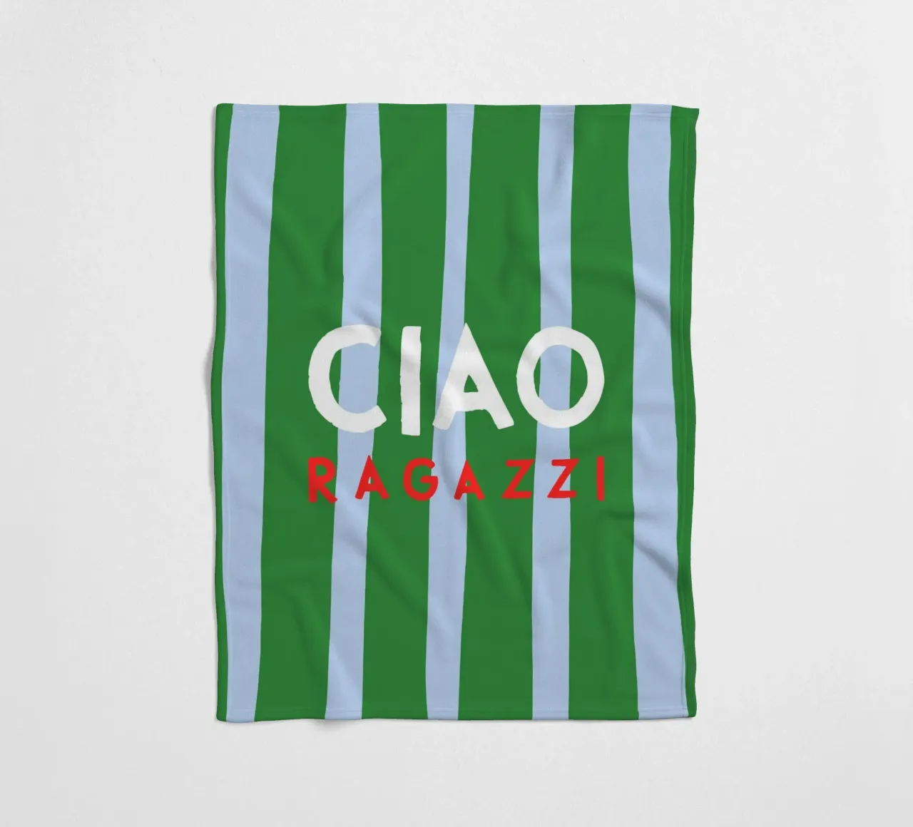 Ciao Ragazzi coperta in pile da Attaboy Dsgn