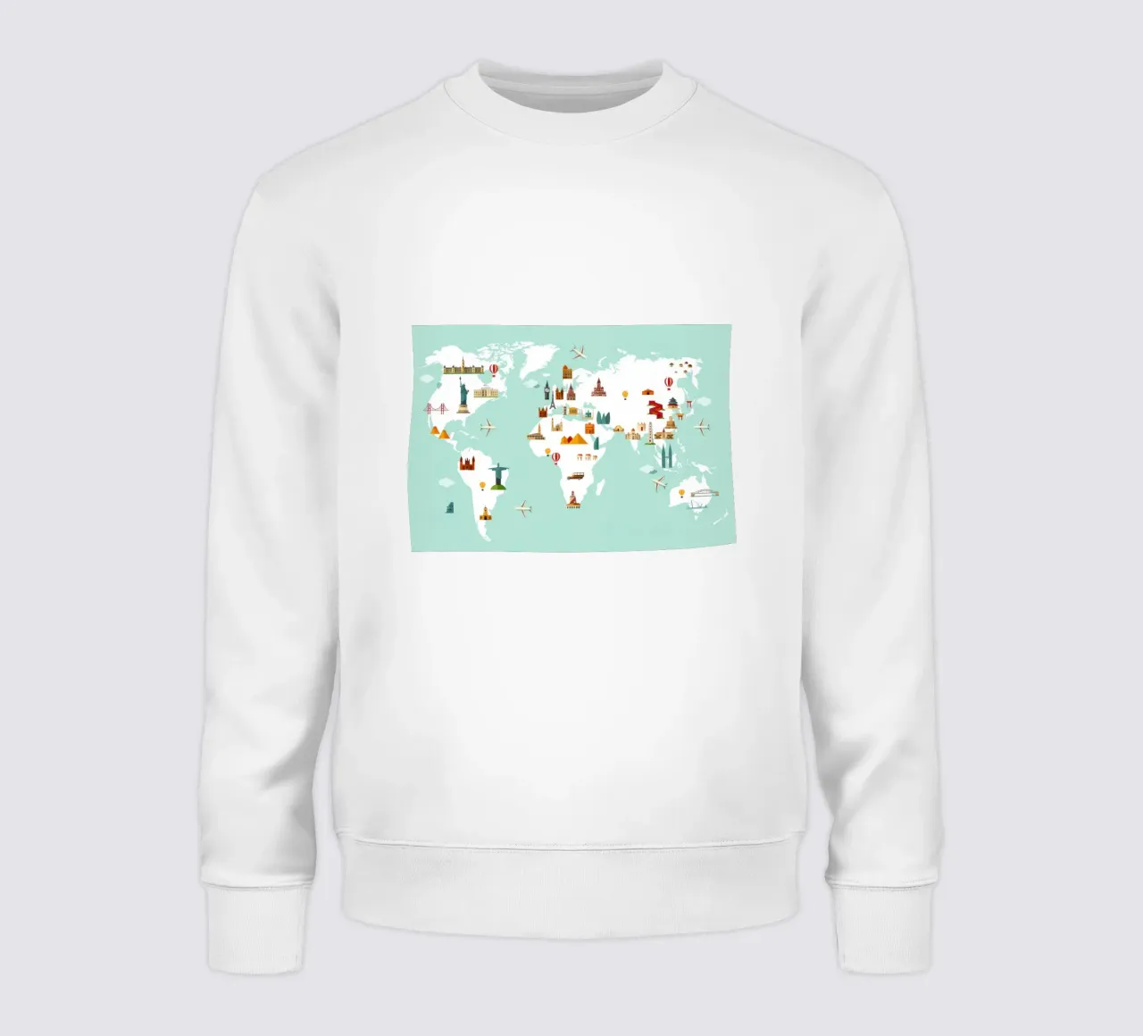 World Map of Wonders felpa da Attaboy Dsgn