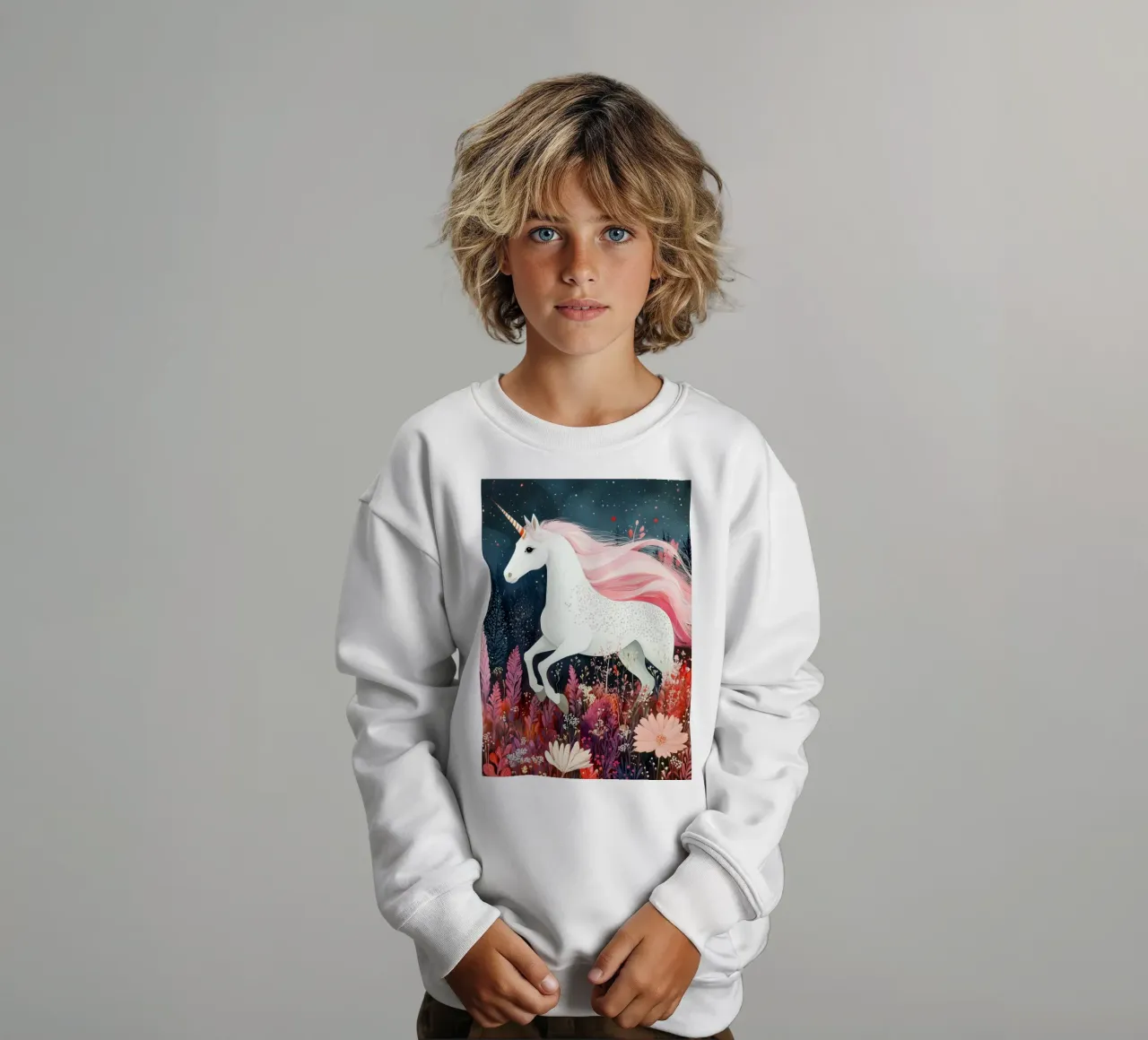 Unicorn felpa bambino da Justyna Jaszke JBJart