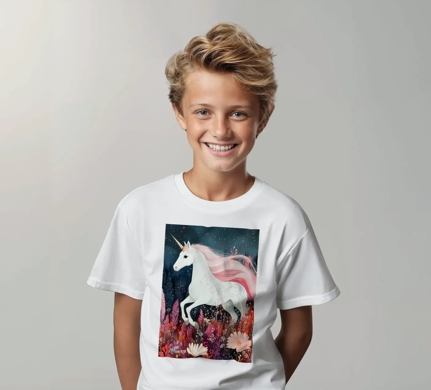 Unicorn t-shirt bambini da Justyna Jaszke JBJart