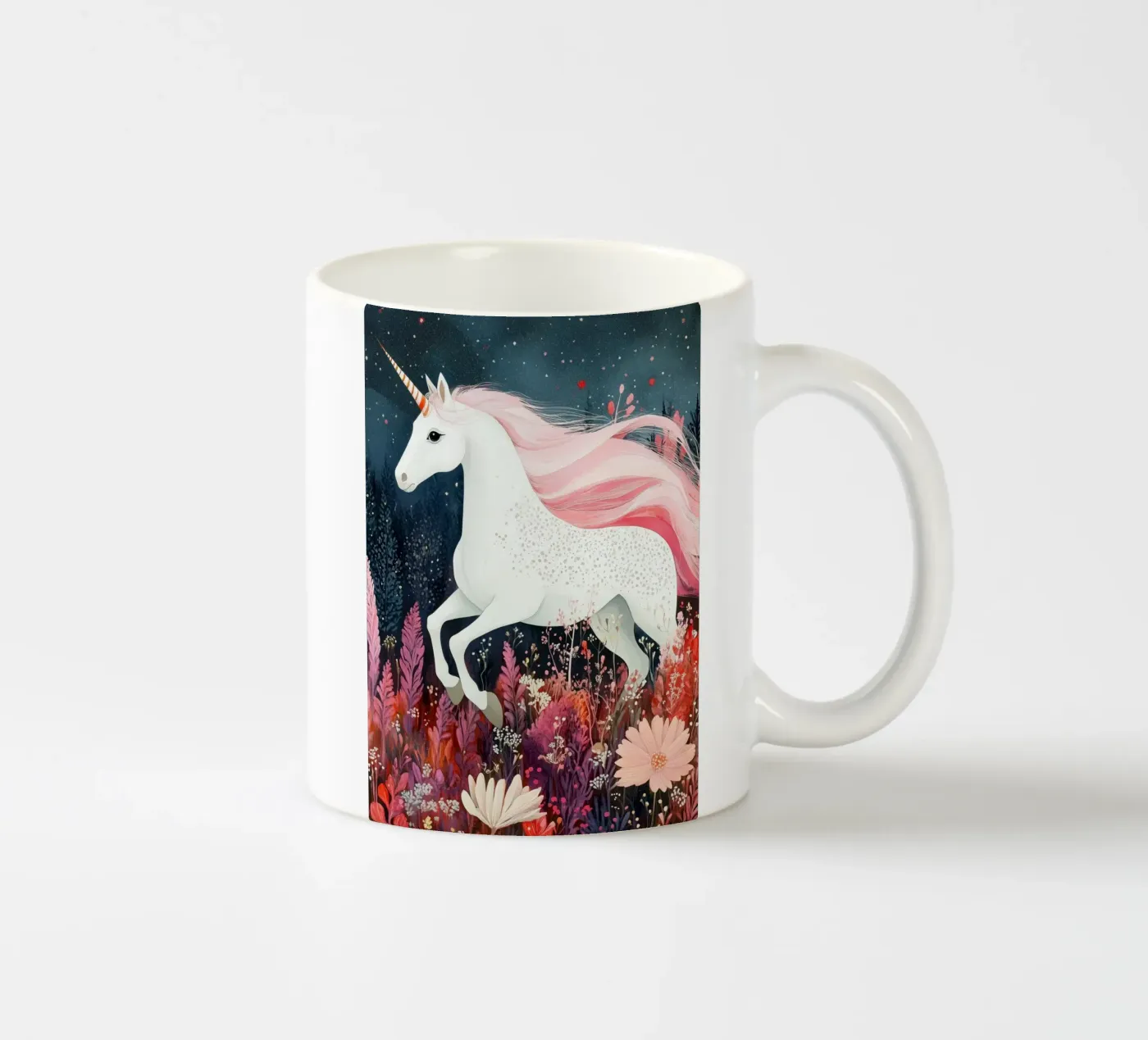 Unicorn ceramic mug by Justyna Jaszke JBJart