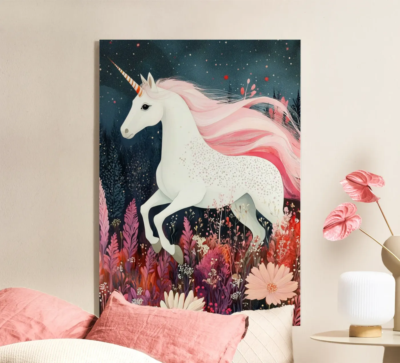 Unicorn Acryl-Glas von Justyna Jaszke JBJart