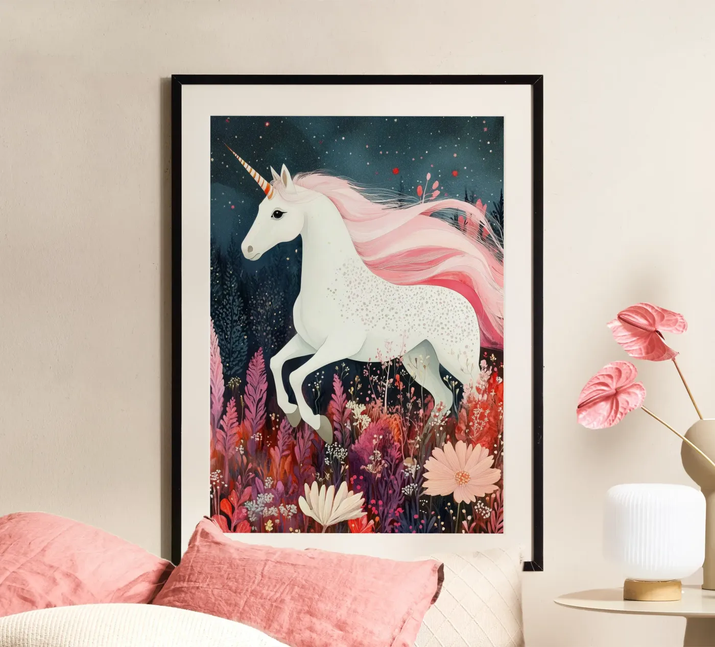 Unicorn poster by Justyna Jaszke JBJart
