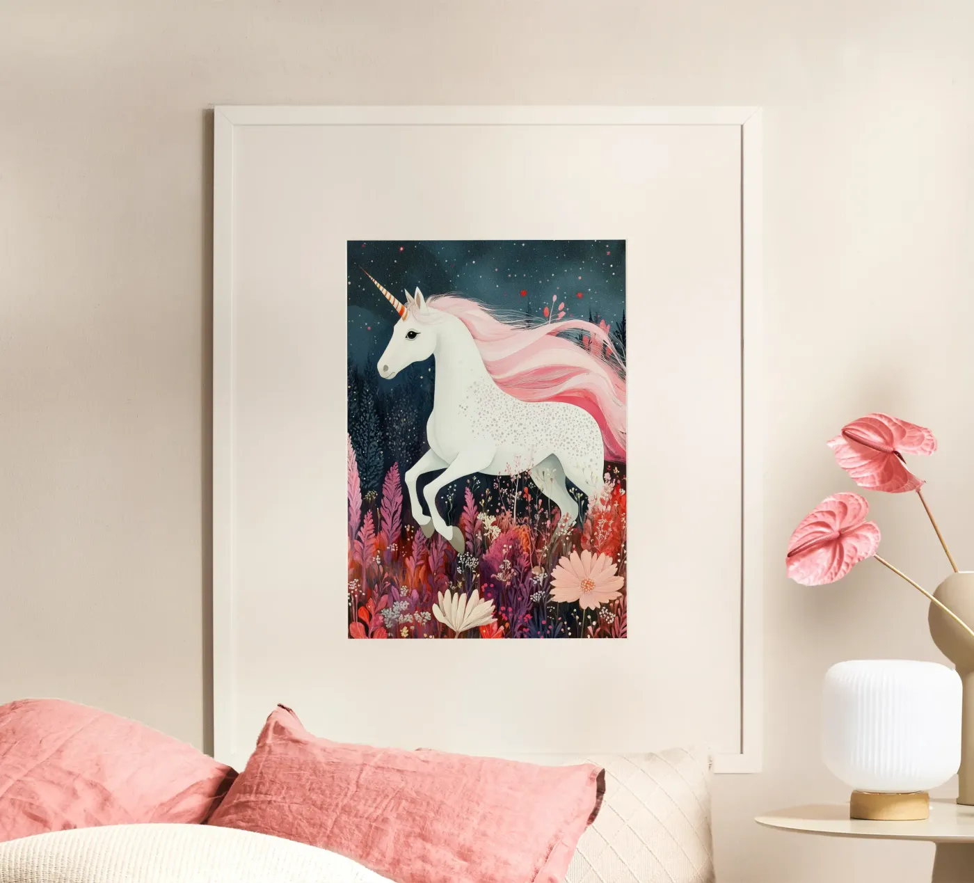 Unicorn poster by Justyna Jaszke JBJart