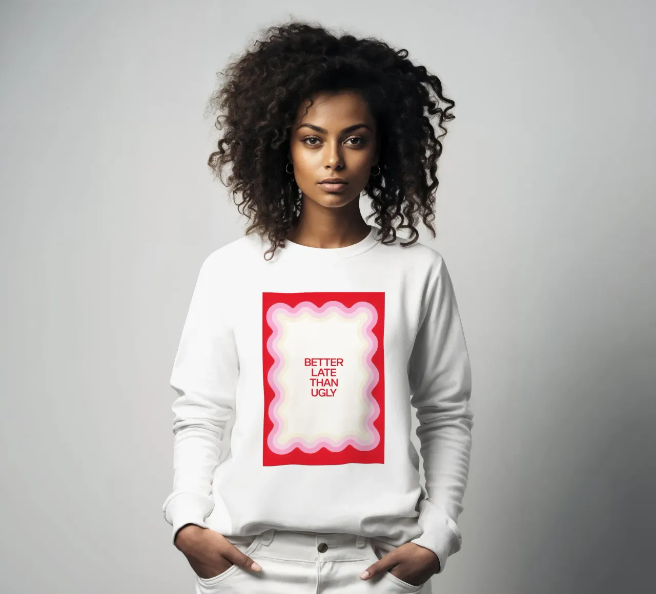 Better Late Than Ugly felpa da Attaboy Dsgn