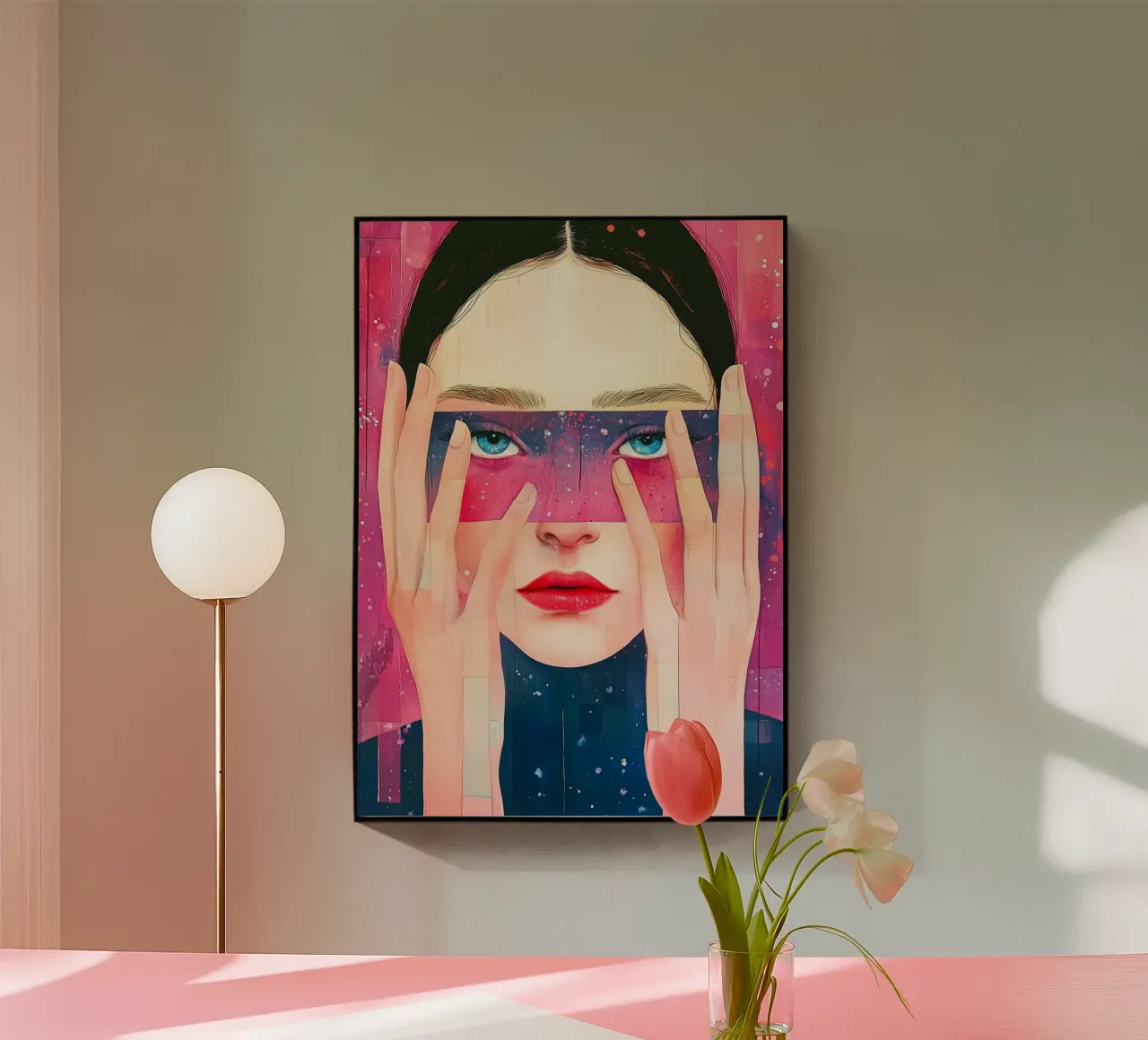 Love yourself acrylic glass by Justyna Jaszke JBJart