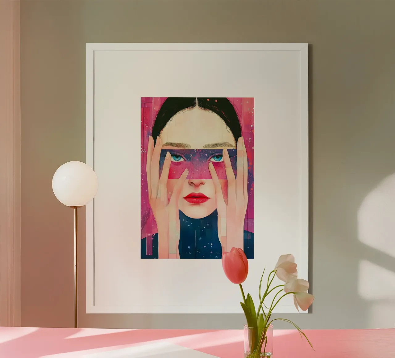 Quiérete a ti mismo poster con marco de madera de Justyna Jaszke JBJart