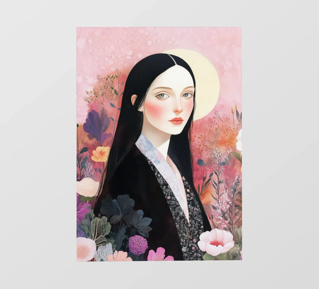 Mona portrait photo wallpaper by Justyna Jaszke JBJart