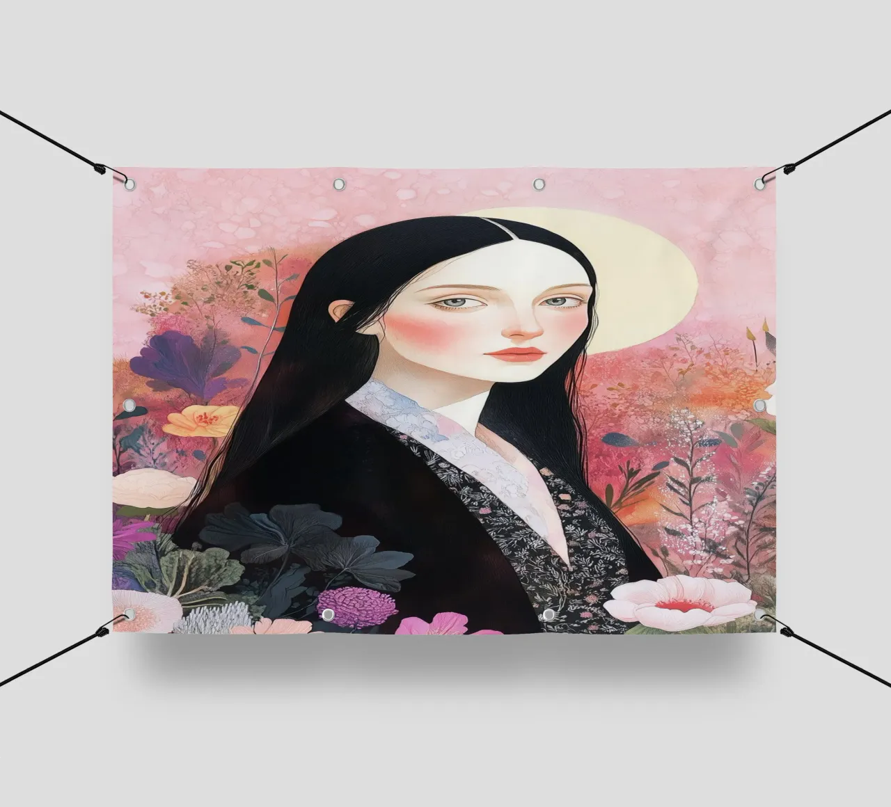 Ritratto di Mona telo in pvc da Justyna Jaszke JBJart