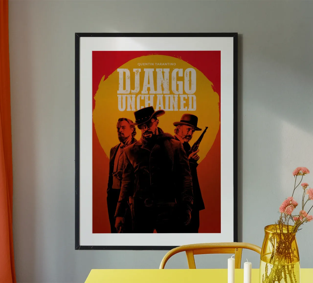 Django Unchained poster con telaio in alluminio da NextPixel