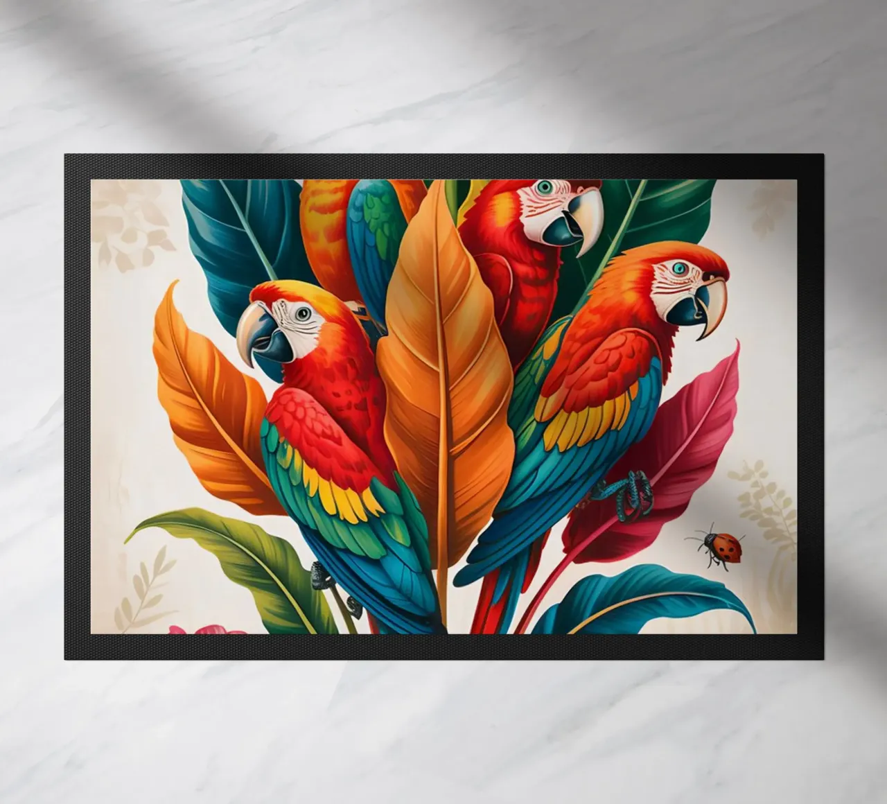 Flower With Parrot zerbino da Jeff Studio