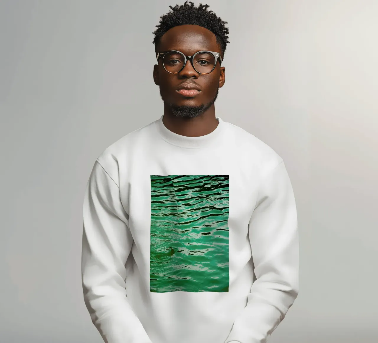 Mint Petrol Blue felpa da Studio Nahili