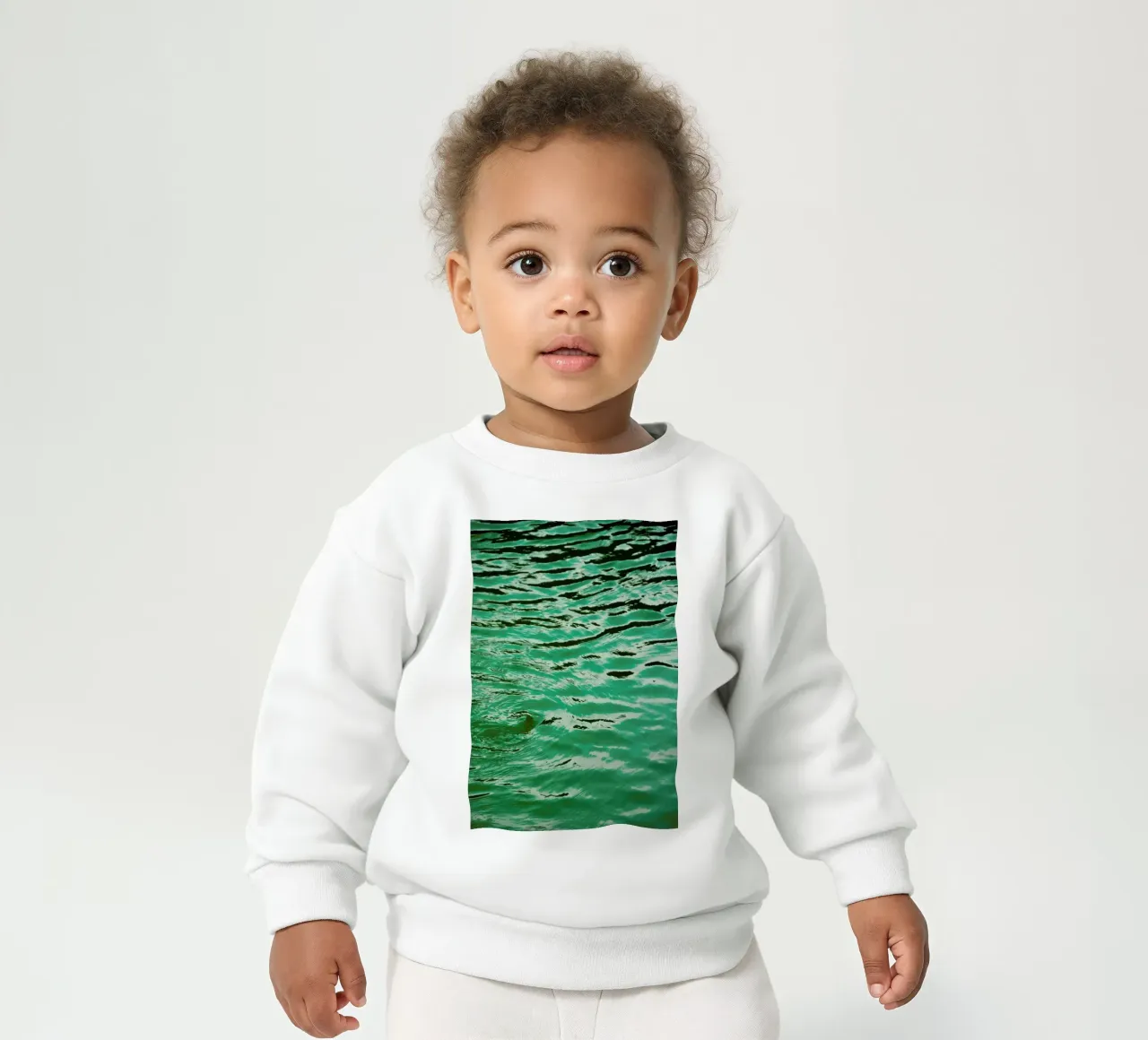 Mint Petrol Blue felpa neonato da Studio Nahili