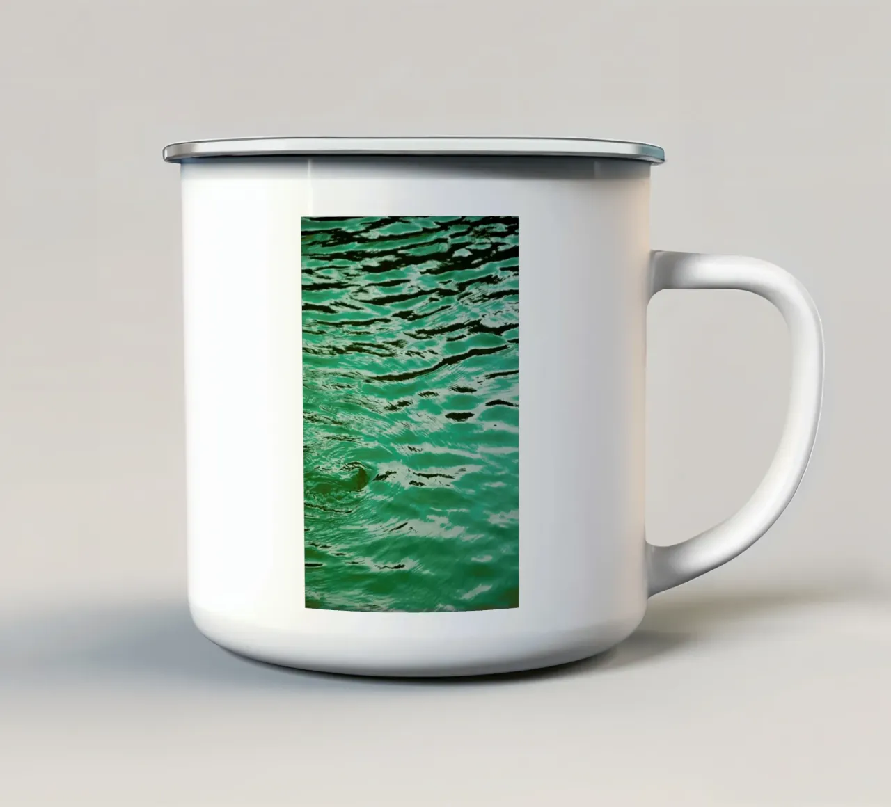 Mint Petrol Blue tazza in smalto da Studio Nahili