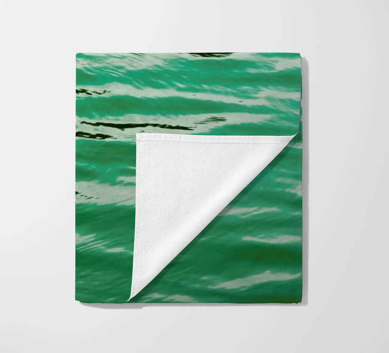 Mint Petrol Blue beach towel by Studio Nahili