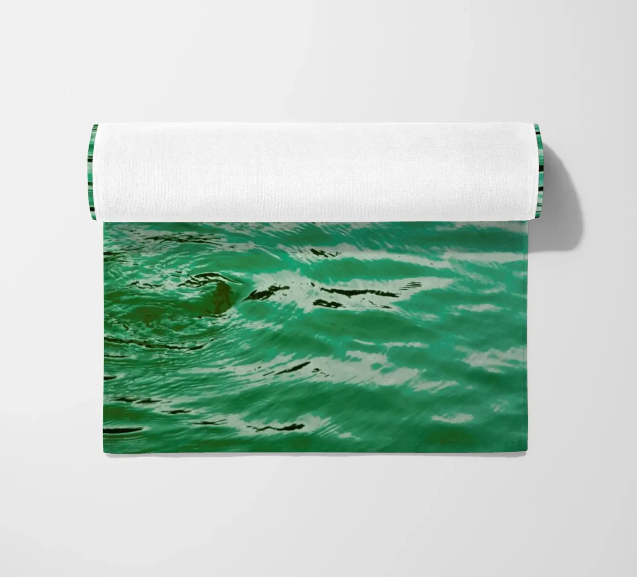 Mint Petrol Blue beach towel by Studio Nahili