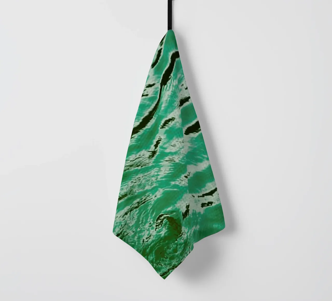 Mint Petrol Blue tea towel by Studio Nahili