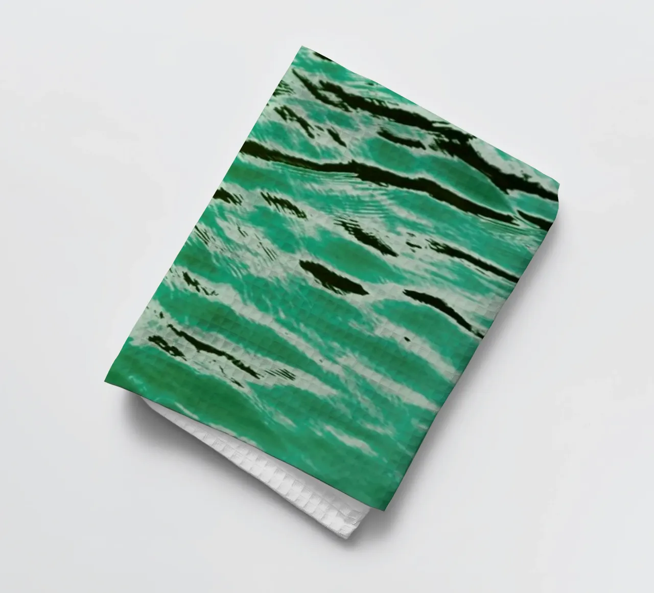 Mint Petrol Blue tea towel by Studio Nahili