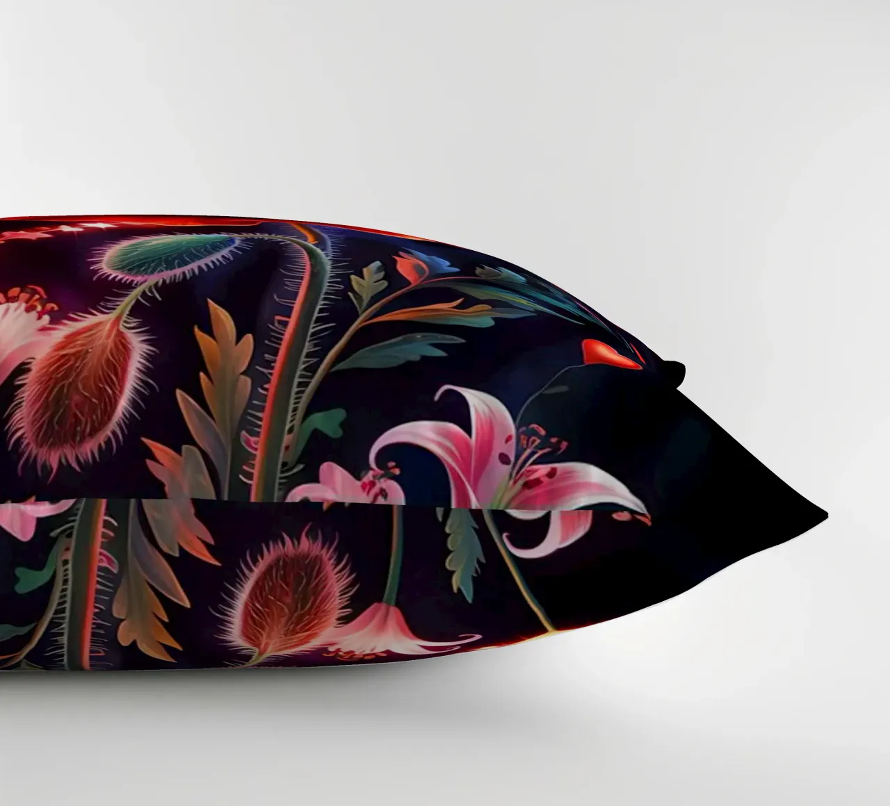 Red Flower Glowing cuscino da Jeff Studio