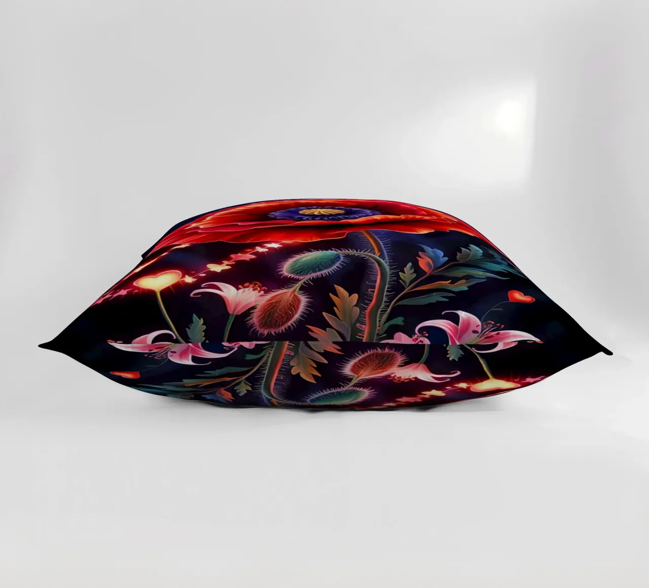 Red Flower Glowing cuscino da Jeff Studio