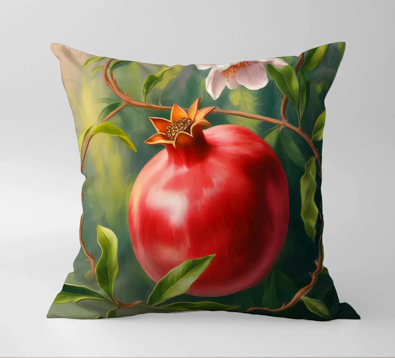 Fruit Flower Painting decorative cushion by Jeff Studio