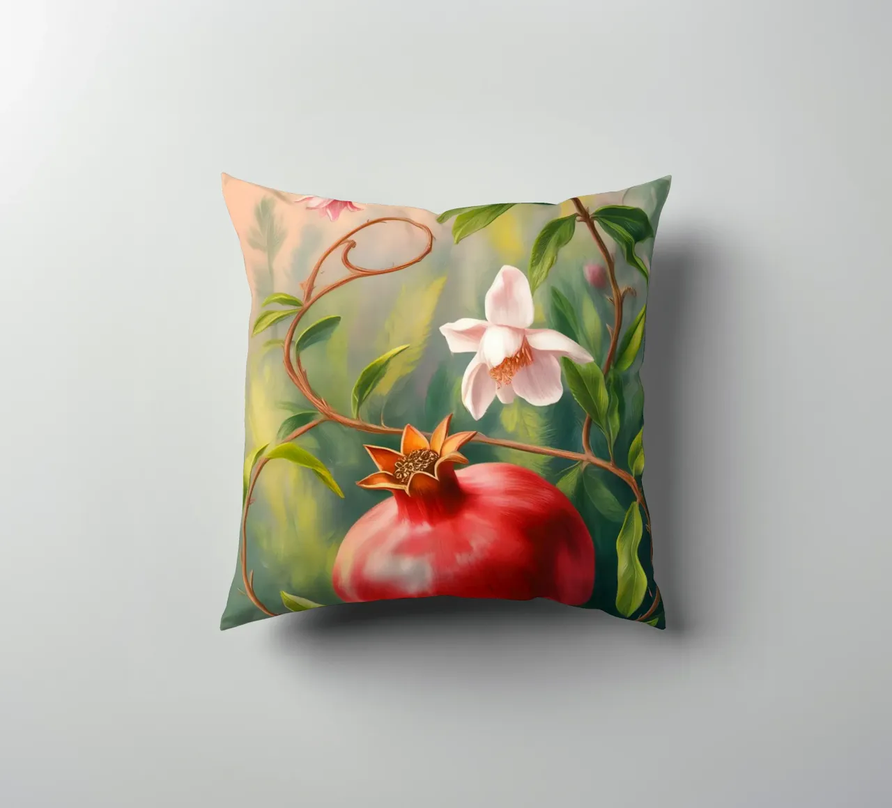 Fruit Flower Painting decorative cushion by Jeff Studio