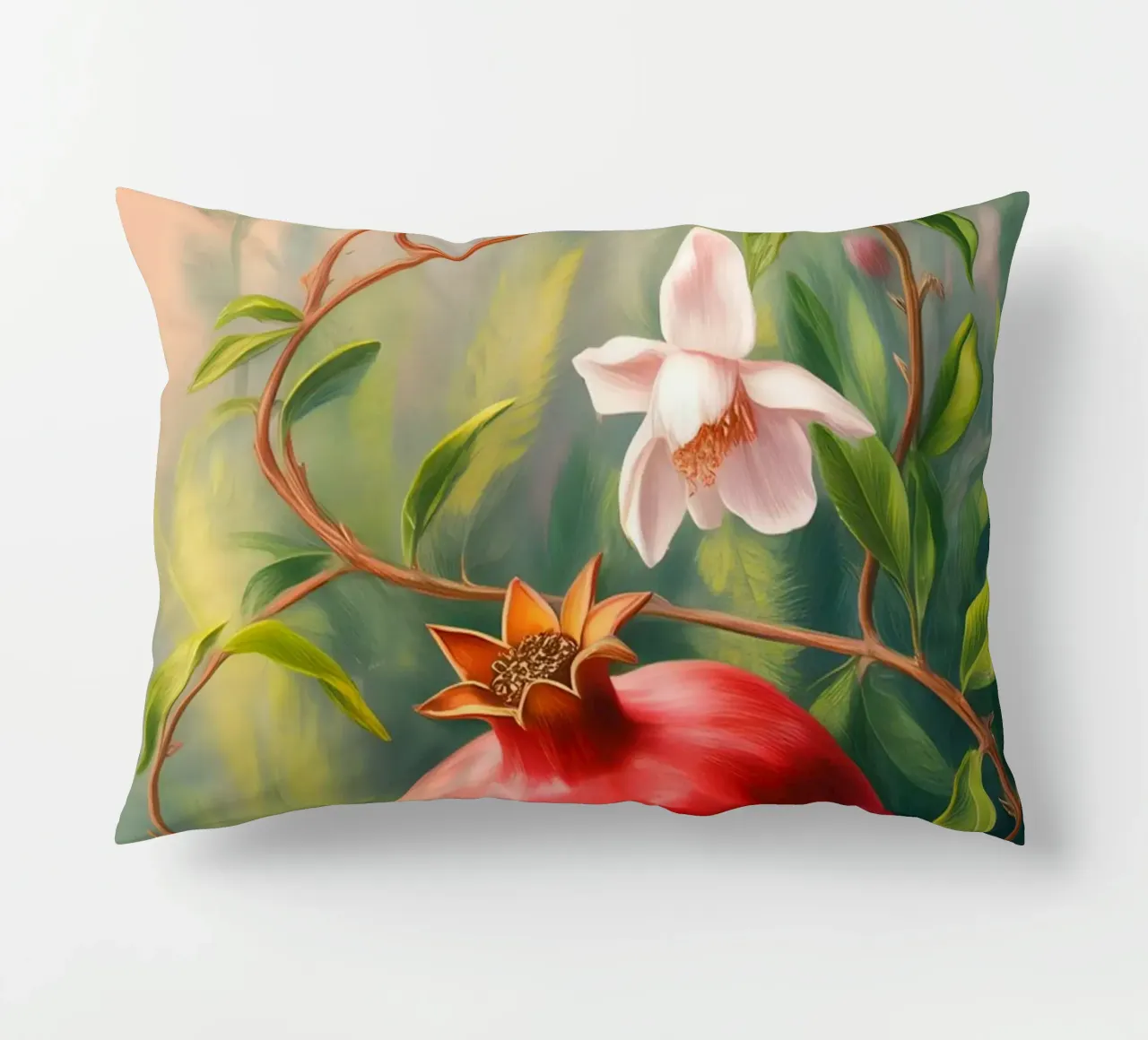 Fruit Flower Painting decorative cushion by Jeff Studio