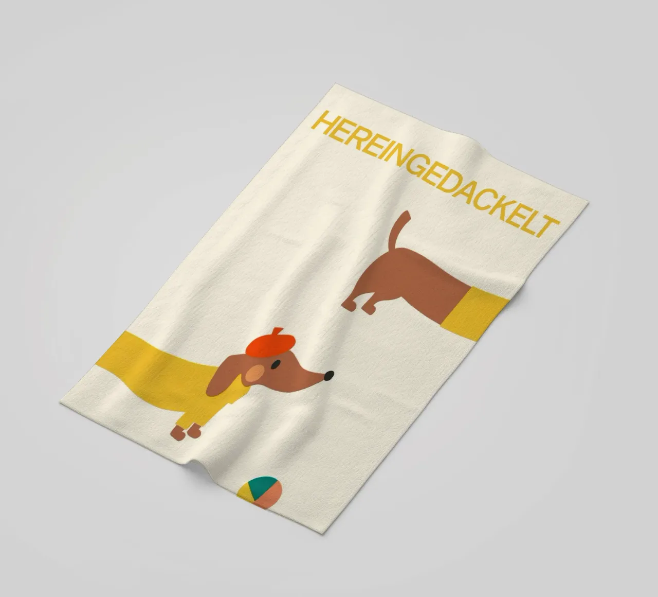 Come in / Hereingedackelt telo mare da Attaboy Dsgn