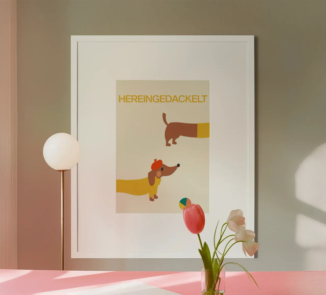 Come in / Hereingedackelt carta hahnemühle da Attaboy Dsgn