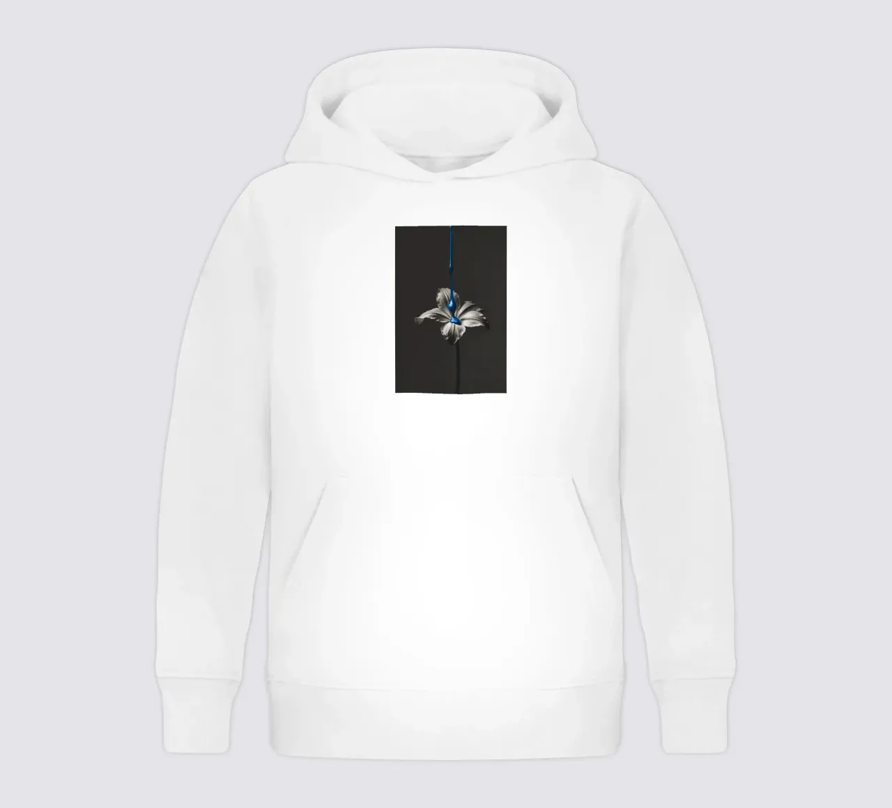 Blue Bloom kids hoodie by BLICKPUNKT