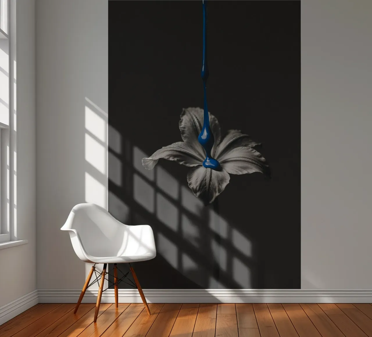 Blue Bloom fotobehang van BLICKPUNKT